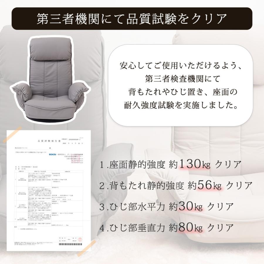 ヤマソロ 回転座椅子 チェア 椅子 リクライニング リラックスチェア