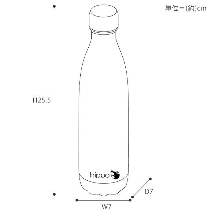 水筒 500ml 直飲み ステンレス ボトル おしゃれ マイボトル 真空断熱 真空二重 保温 保冷 木目 通学 18-8 BPAフリー カバ hippo ヤマソロ | ヤマソロ | 20