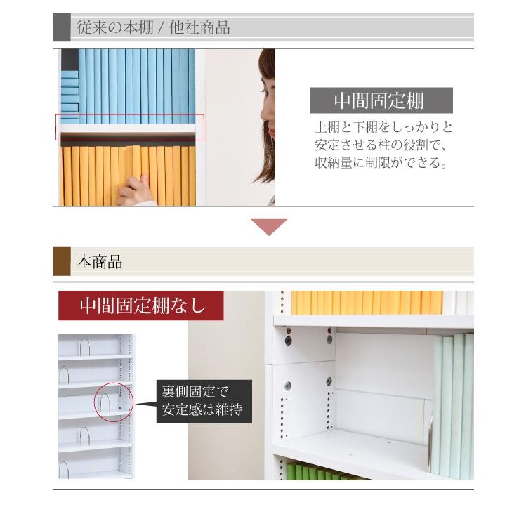 (豪華２大特典) 壁面収納 おしゃれ 薄型 本棚 文庫本 書棚 木製 スリム 大容量 | JK-PLAN | 08