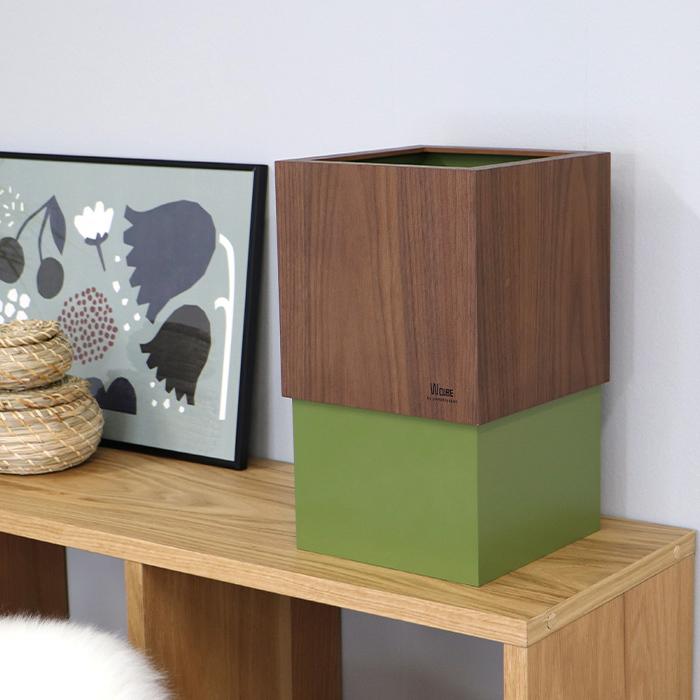 ななち　ダストボックス10L アメリカン　お洒落ゴミ箱　木製 ゴミ箱 10L MODERN DUST （ ヤマト工芸 ごみ箱 10リットル モダン 木製