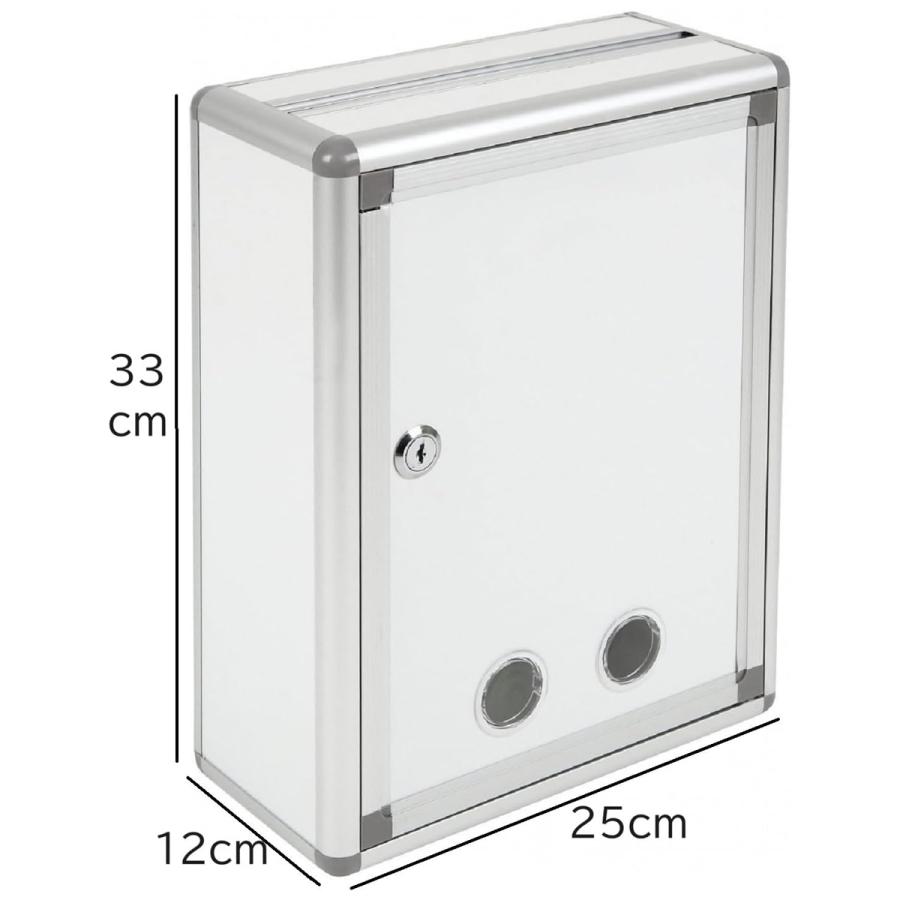 鍵付きBOX A4用紙対応 投入口大 募金箱／応募箱／投票箱／アンケート