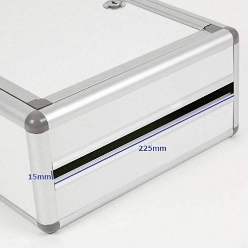 鍵付きBOX A4用紙対応 投入口大 募金箱／応募箱／投票箱／アンケート