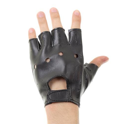 フィンガーレスグローブ ダンス 指なし 手袋 フェイクレザー