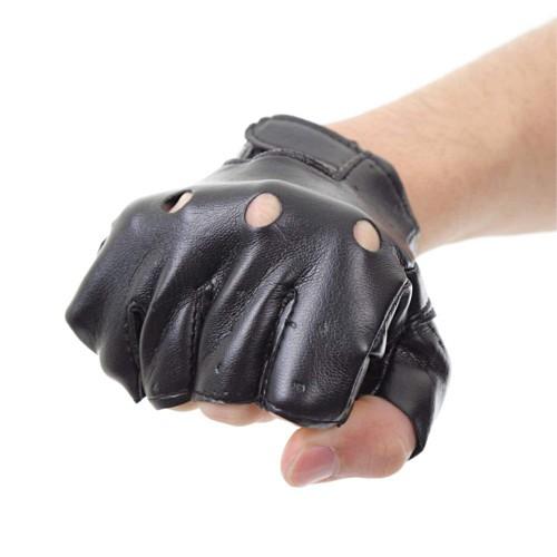 フィンガーレスグローブ ダンス 指なし 手袋 フェイクレザー