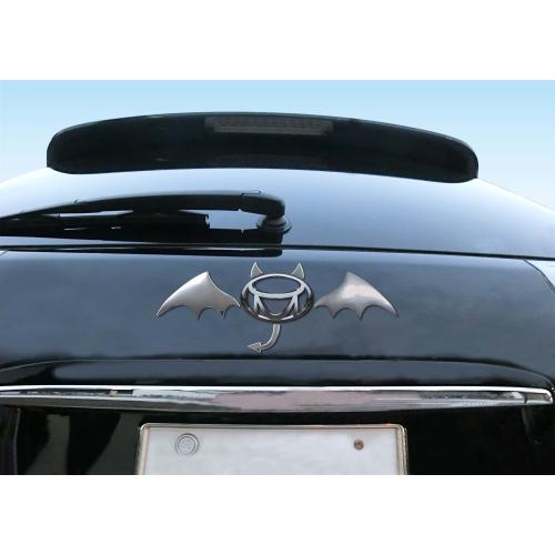 【送料込】 エンブレムステッカー デビルウイング シルバー / 三金商事株式会社 |  | 01