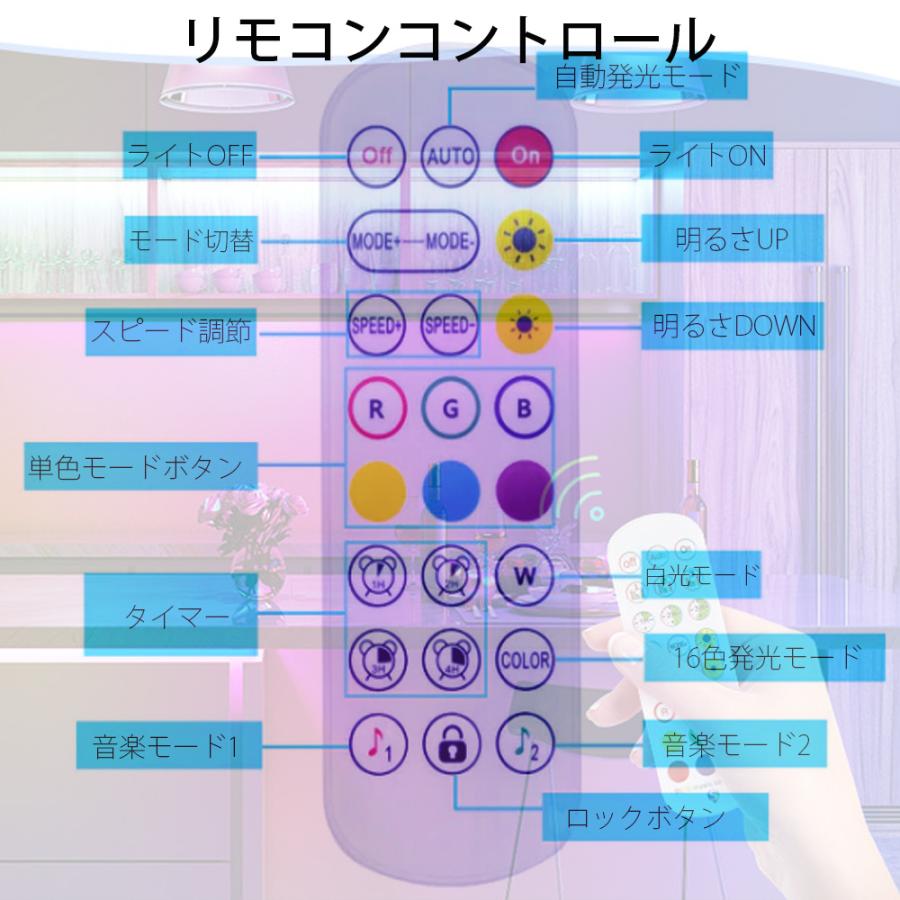 e-auto fun LEDテープライト 5050チップ 300連 RGB 10m(5m×2本 e-auto fun LEDテープライト 5050チップ 300連 RGB 10m(5m×2本
