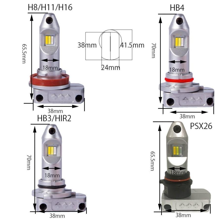 LEDフォグランプ PSX26W DC12V 8000ルーメン ホワイト/イエロー/アイスブルー 3色切替 2本セット 1年保証｜e-auto-fun-store｜07