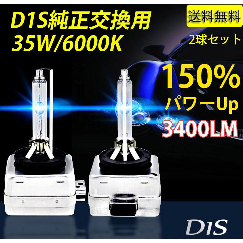 HIDバルブ D1S 35W専用 3400ルーメン 6000K ホワイト 純正HID交換用 ベンツ/BMW/アウディ輸入車用 高品質 2本セット 1年保証｜e-auto-fun-store