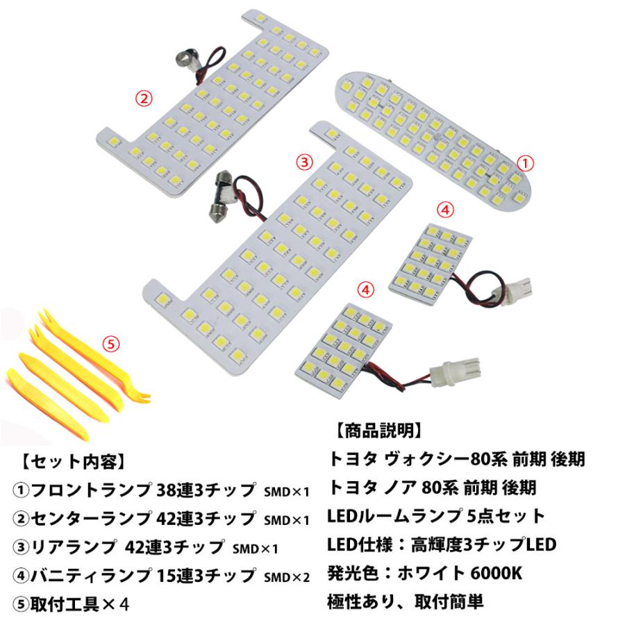 e-auto fun LEDルームランプ トヨタ ヴォクシー ノア 80系
