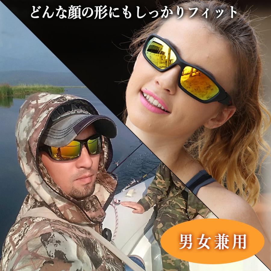 Life Ideas 偏光サングラス ブラック/ブルー 偏光レンズ UV紫外線