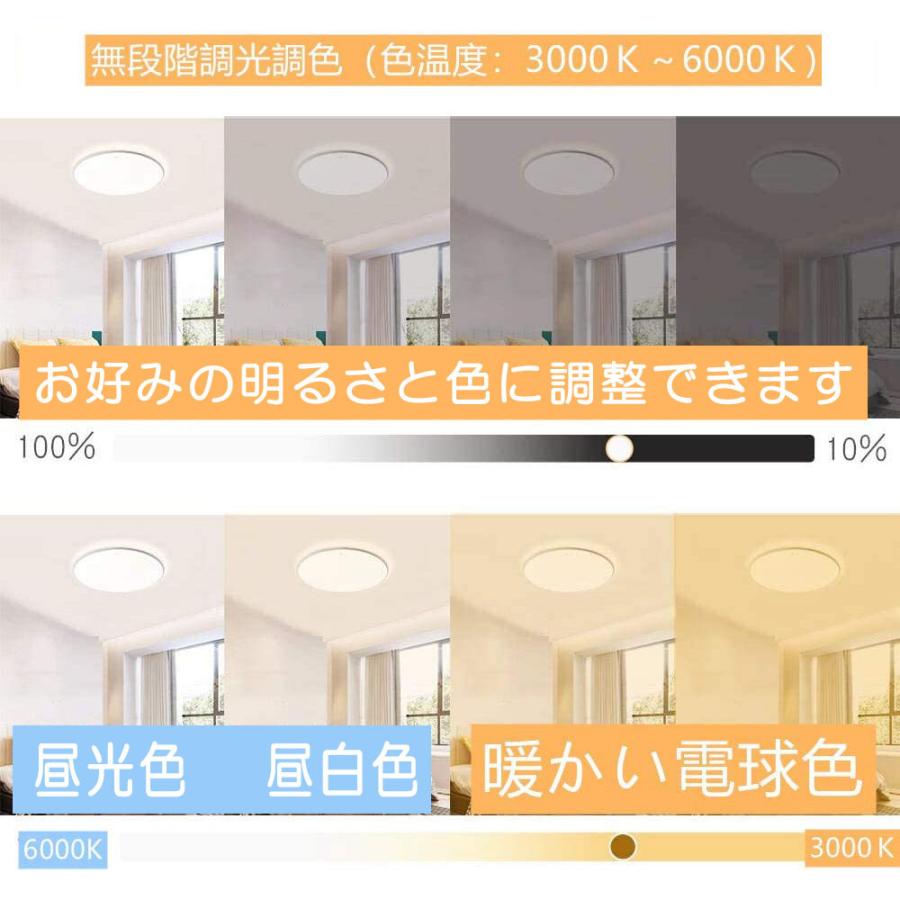 Life Ideas LEDシーリングライト 4.5畳 24W 2400ルーメン 連続調光調色
