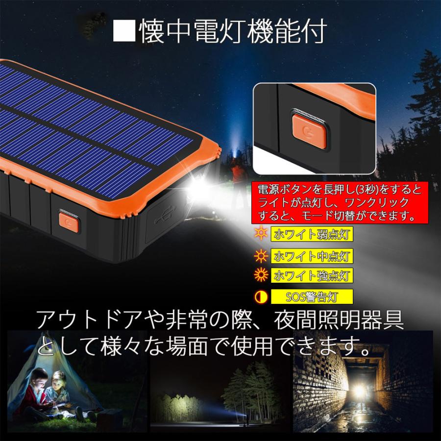 Life Ideas モバイルバッテリー TS083 オレンジ 12000mAh USB