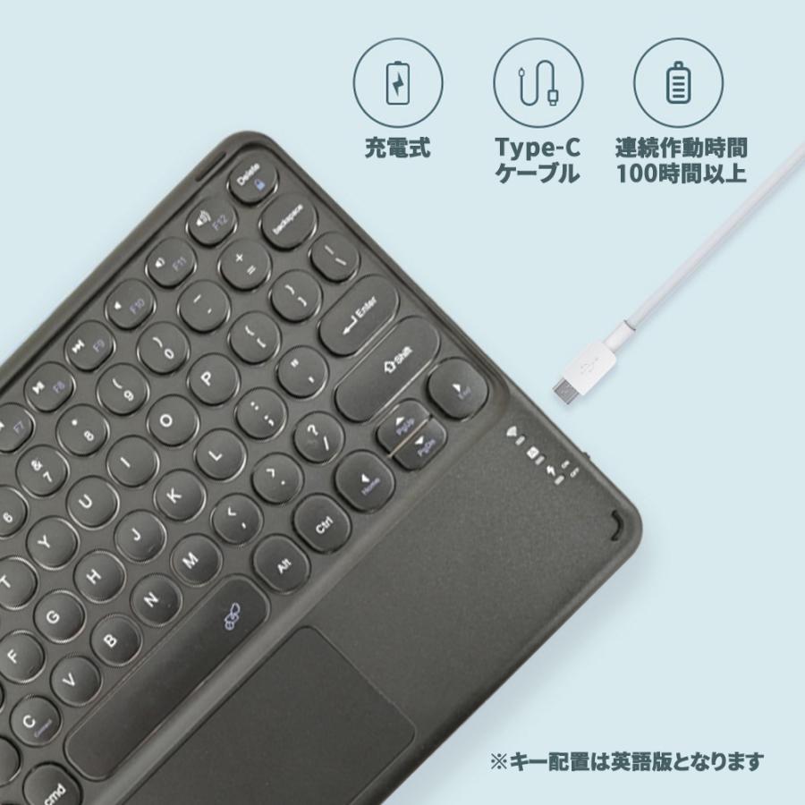 Life Ideas ワイヤレスキーボード グリーン 英語版 Bluetooth