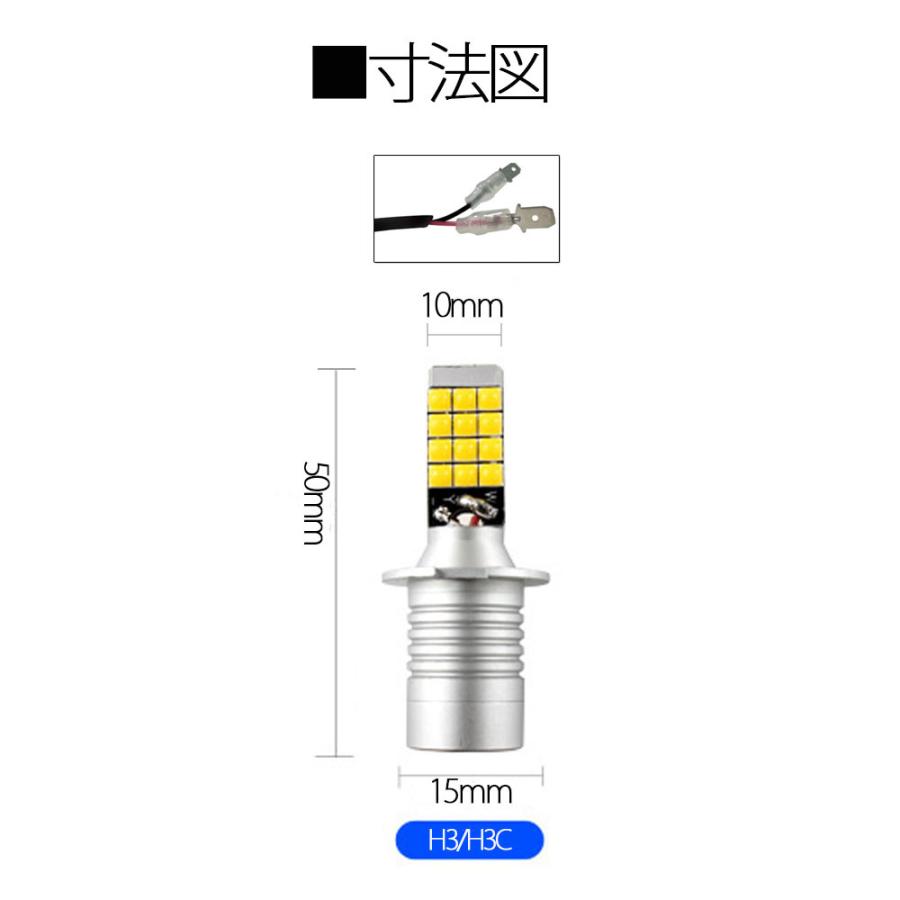 e-auto fun LEDフォグランプ H3 DC12V 3200ルーメン 2色切替 e-auto fun LEDフォグランプ H3 DC12V 3200ルーメン 2色切替