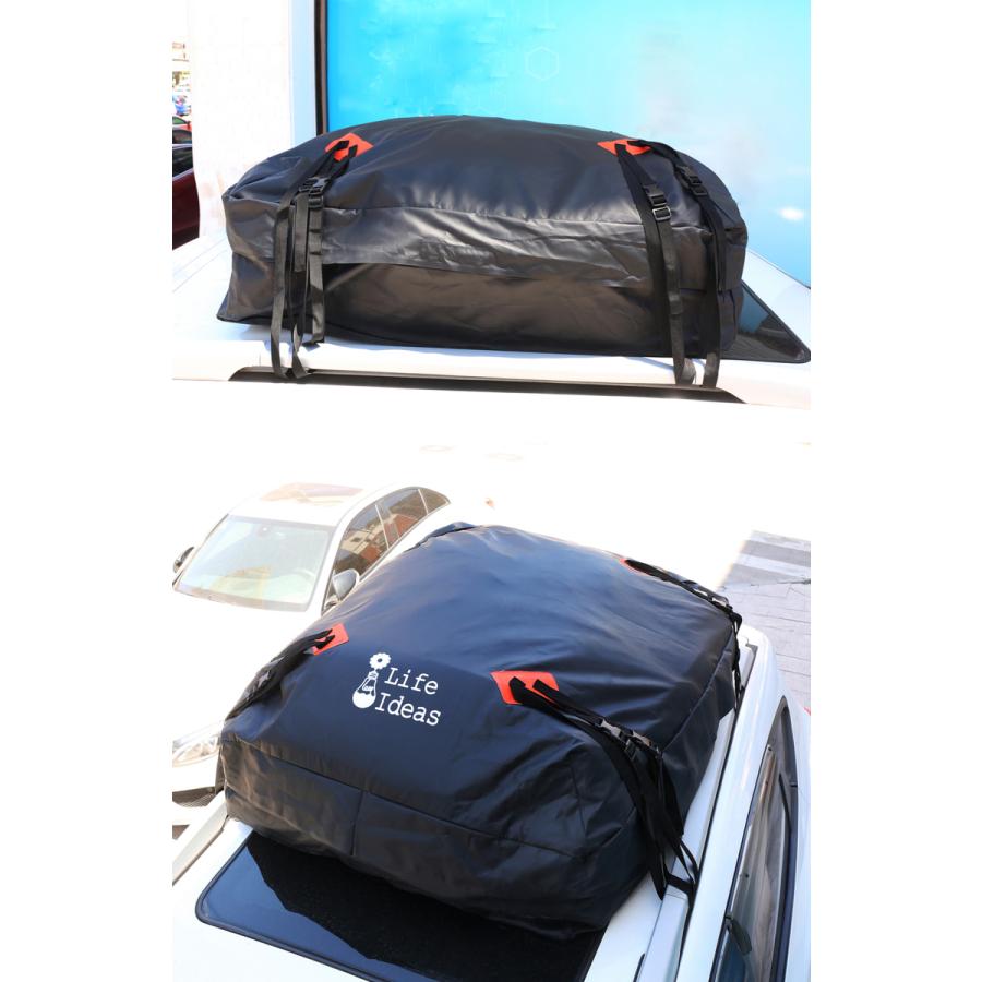 車載用♪大容量防水カーゴバッグ e-auto fun ルーフキャリアバッグ カーゴバック ボックス 大容量433L