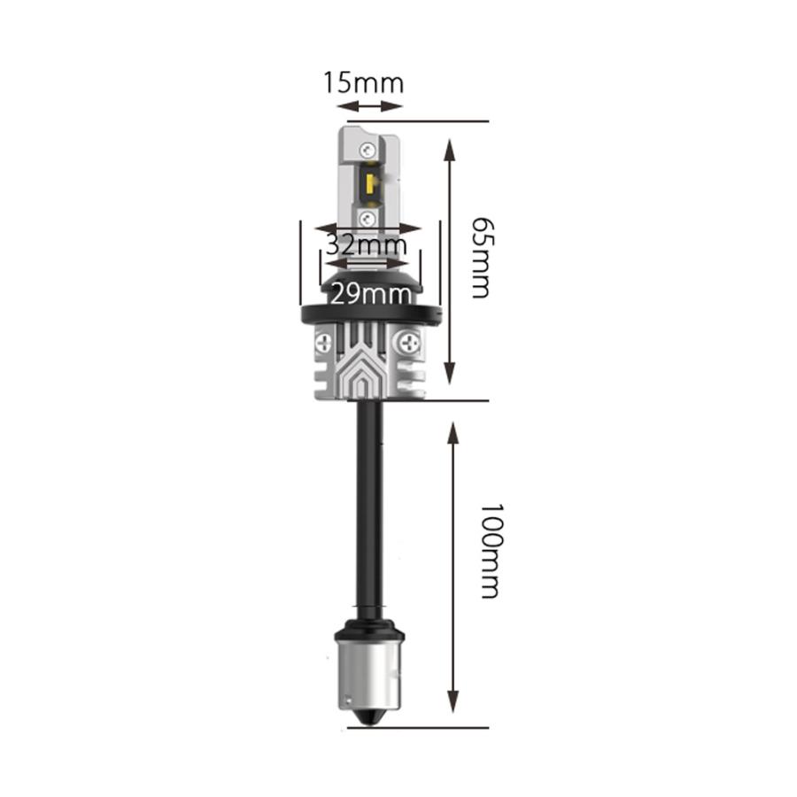 e-auto fun LEDバックランプ S25シングル DC12V 40W 6000ルーメン