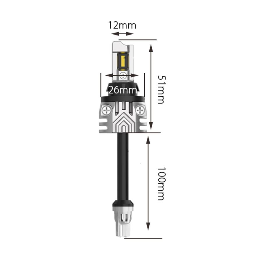 LEDバックランプ T16 DC12V 40W 6000ルーメン 6000K ホワイト 無極性 3面発光 2本セット 1年保証｜e-auto-fun-store｜06