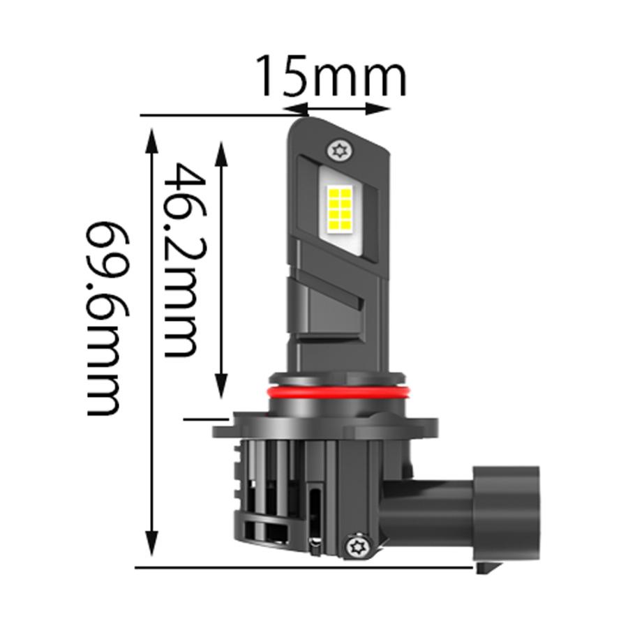 e-auto fun LEDヘッドライト HIR2 DC12V 50W 18000ルーメン 6500K
