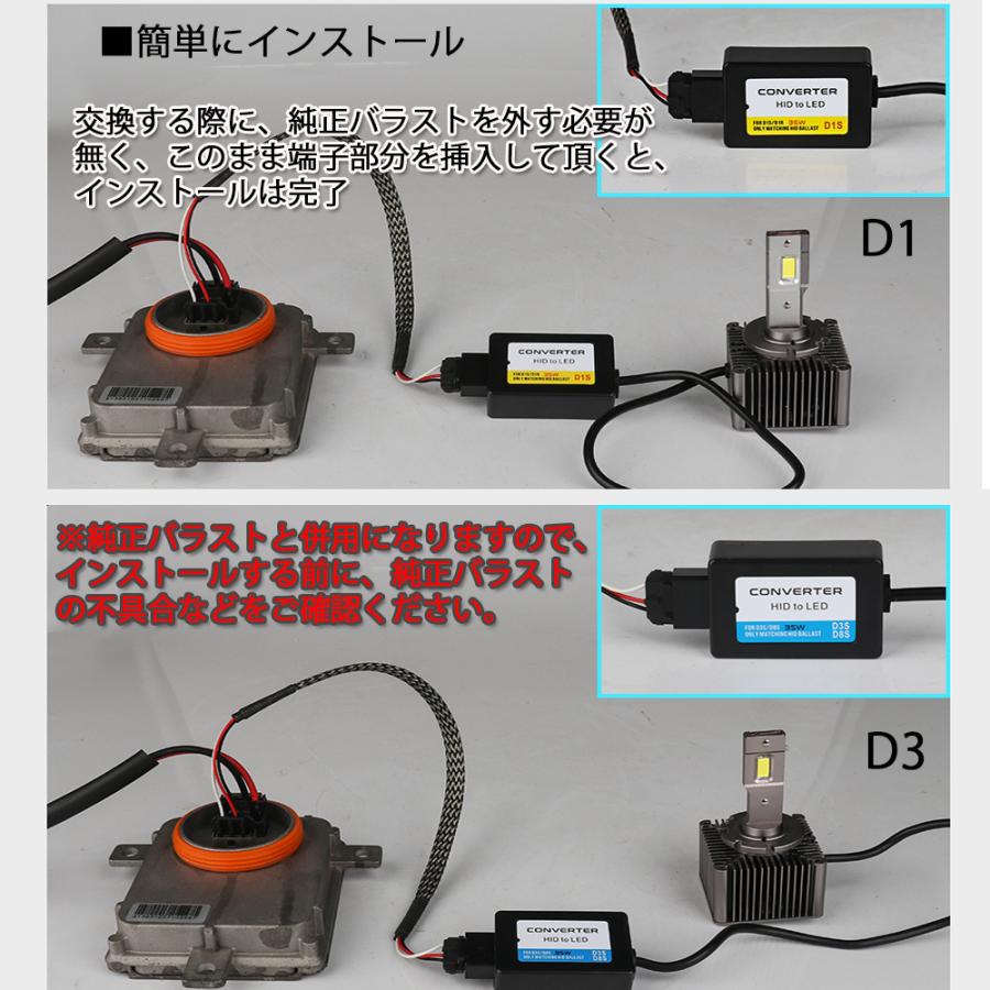 e-auto fun LEDヘッドライト D1S/D1R兼用 車検対応 純正HID交換