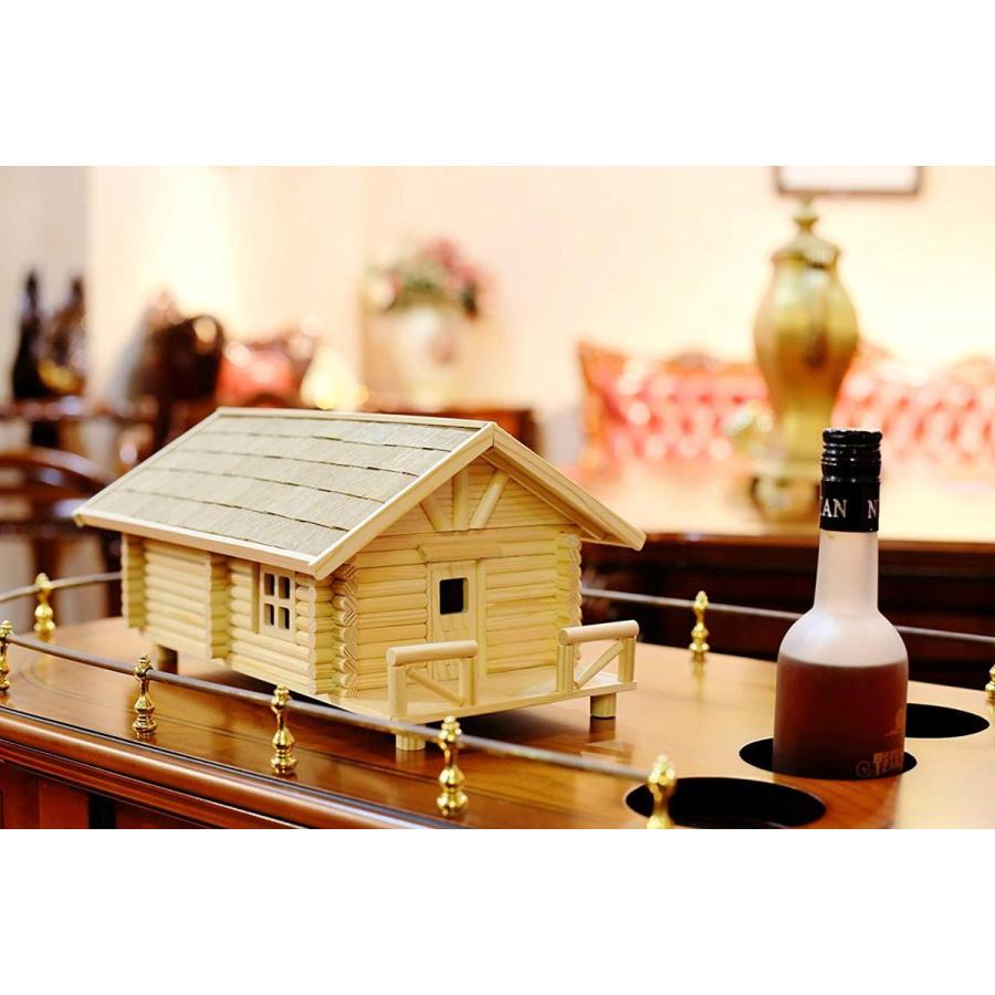 Life Ideas 木製ログハウスキット 小物入れ 日本語組立説明書付き