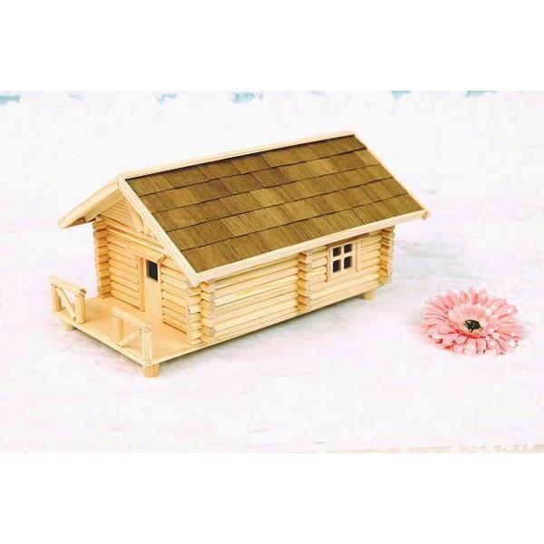 Life Ideas 木製ログハウスキット 小物入れ 日本語組立説明書付き