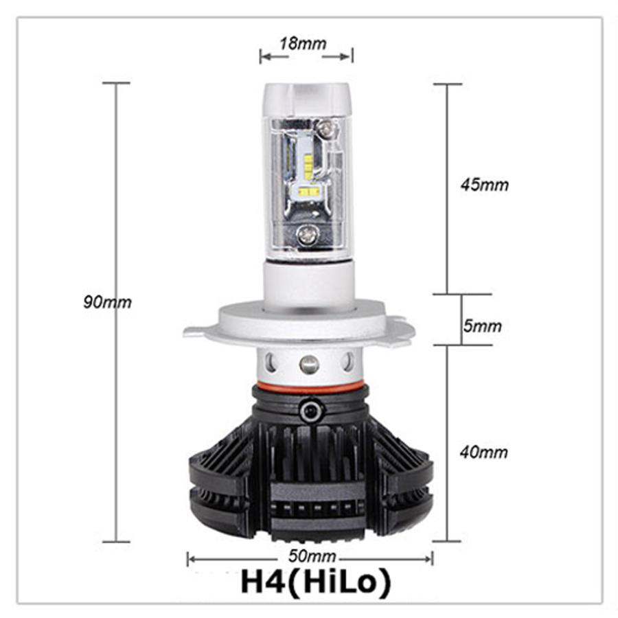 光基@プロフ必読ページ e-auto fun LEDヘッドライト H4 Hi/Lo切替 DC12V 12000ルーメン