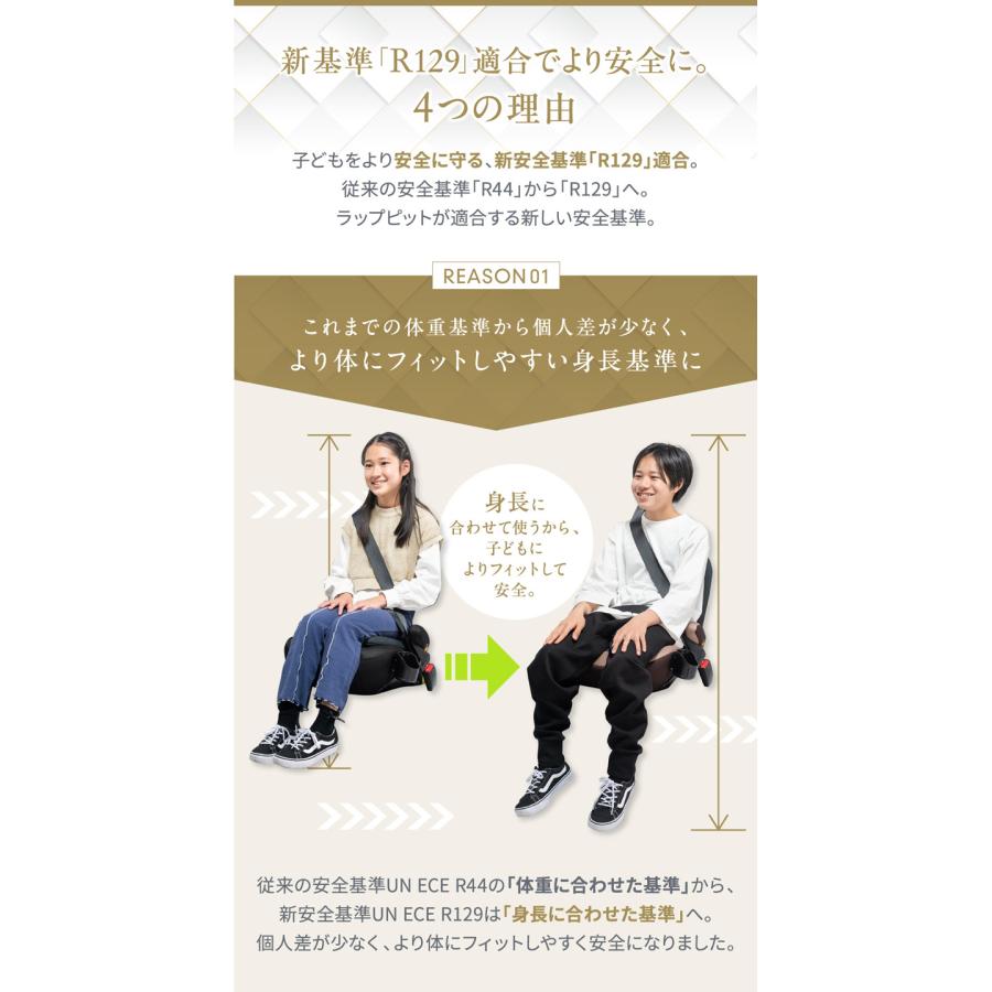 125〜150cm ジュニアシート R129 ISOFIX i-size 2way ブースター 125〜150cm ジュニアシート R129 ISOFIX i-size 2way ブースター