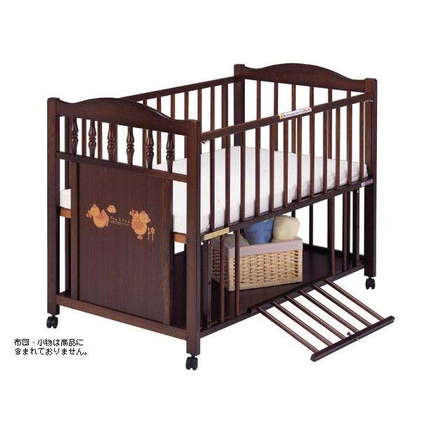 ベビーベッド　キャスター付き　sawa baby RiZKiZ ベビーベッド キャスター ストッパー付 ハイタイプ 高さ