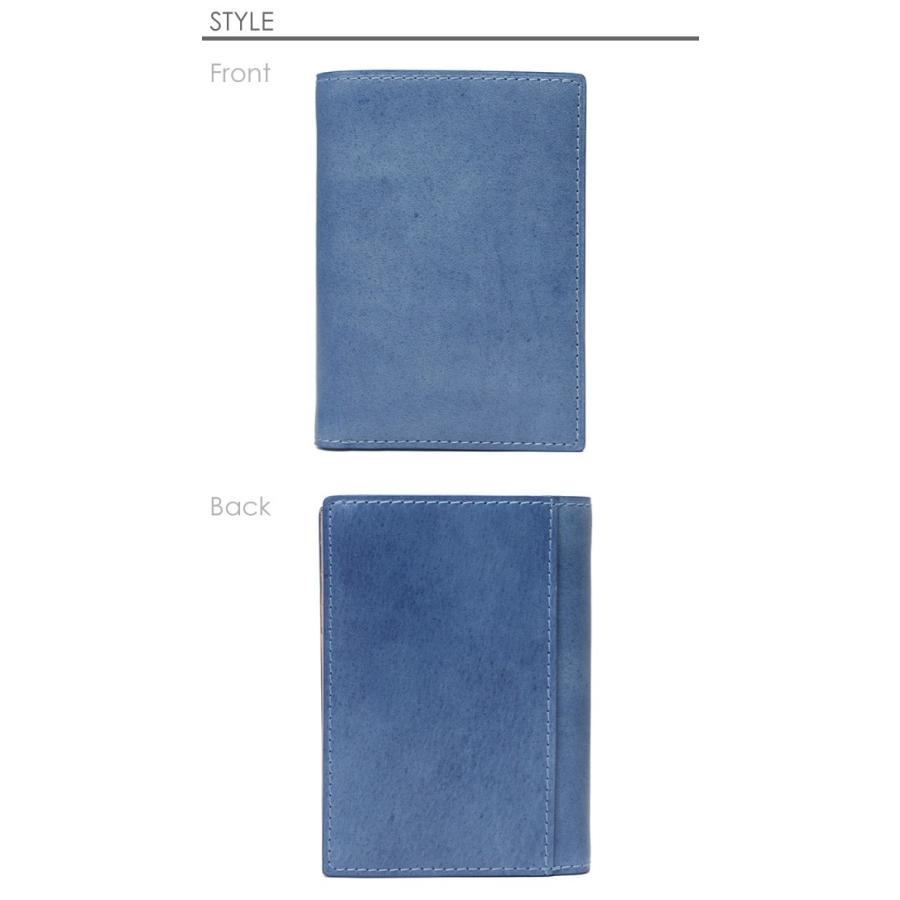 BAGGY PORT 二つ折り財布 バギーポート 財布 本革 藍染レザー メンズ