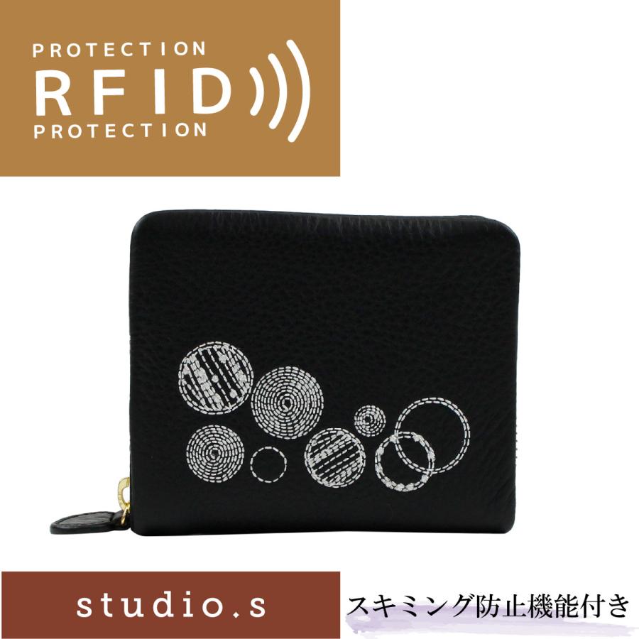 財布 帽子 ファッション小物 割引クーポン配布中 Studio S スタディオ エス ピルック 財布 二つ折り財布 ラウンドファスナー 牛革 大容量 レディース ブラック 941 Ss r105s ブランド T2lahkatth Www Tritop Com Br