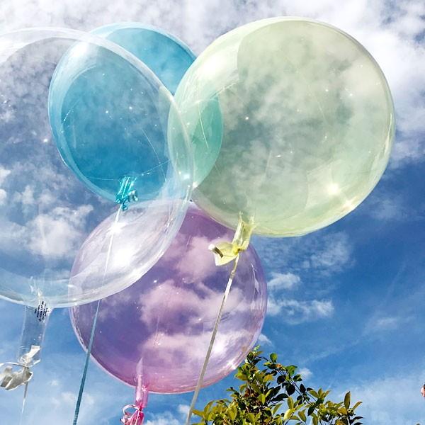 シャボン玉のような透明風船 直径50cm バルーン No 6778 風船 バルーン専門店 通販 Yahoo ショッピング