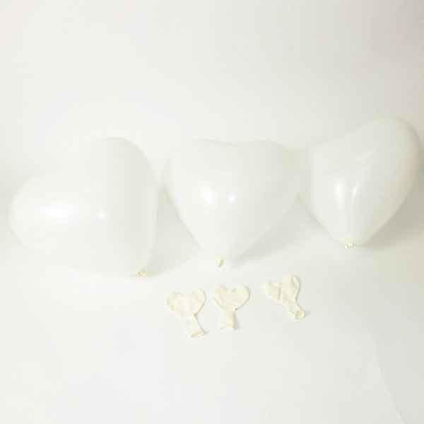 天然ゴム風船 ハート型風船4色 赤 白 ピンク ローズピンク 100ヶ ブライダル用 風船のみ バルーン No 9712 風船 バルーン専門店 通販 Yahoo ショッピング