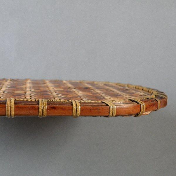 ★会津塗り 竹網代 両面半月盆 ランチョンマット★検)天然木 漆塗 会津漆器 ☆会津塗り 竹網代 両面半月盆 ランチョンマット☆検)天然木 漆塗