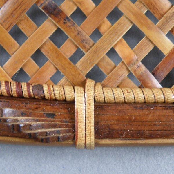 燻煙千島笹 ランチョンマット 折敷 網代編み 煤竹 : 北の竹工房