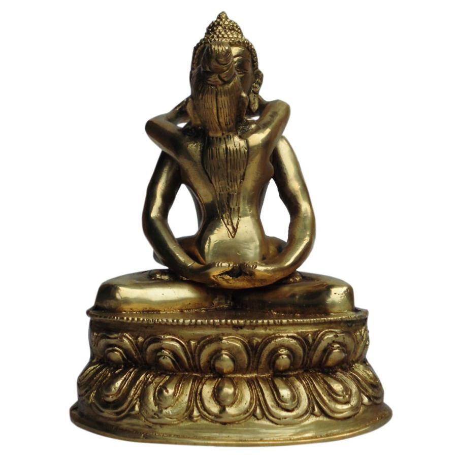 インドネシア製／ブッダ置物／真鍮と鉄製。【ケース入り3体と真鍮製の1体】。 仏像 ネパール仏像 真鍮製 ブッタ・シャクティー11 : アジア雑貨
