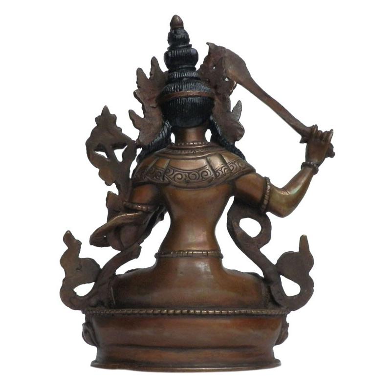 文殊菩薩 マンジュシュリー 仏像 ネパール チベット マントラ 神々バジラ 仏像 ネパール仏像 マンジュシュリー（文殊菩薩像） : アジア雑貨