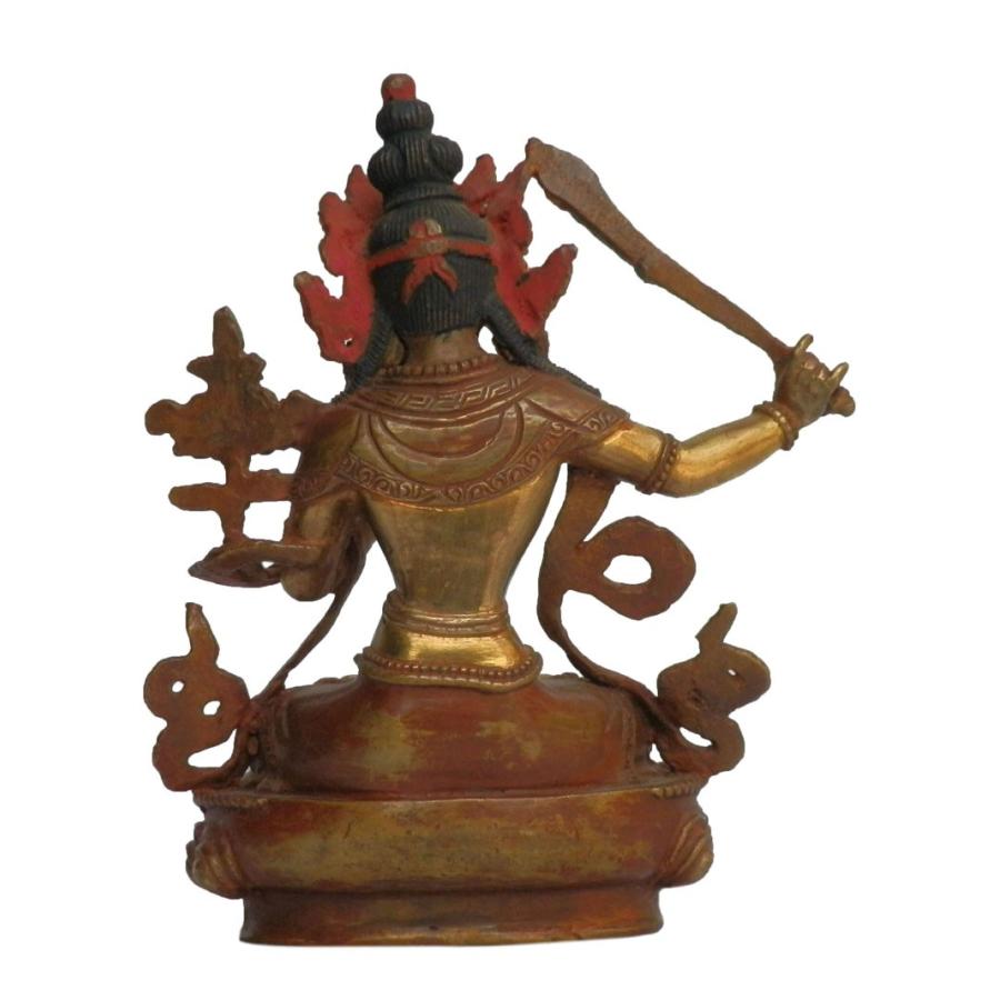 仏像 ネパール仏像 マンジュシュリー（文殊菩薩像） : アジア