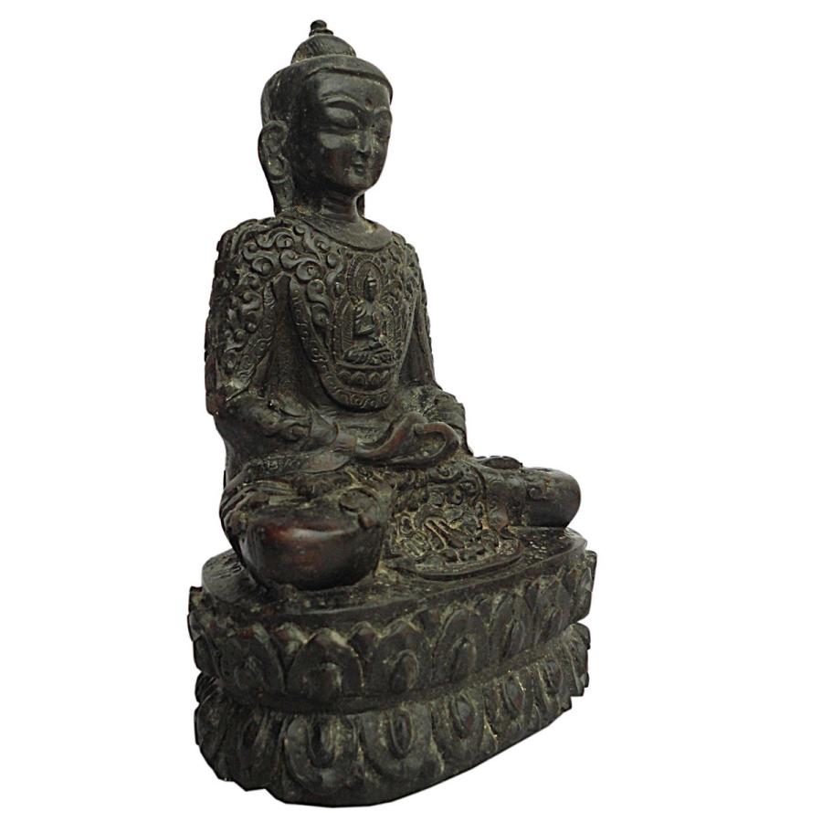 ブッタの生誕地ネパール製ブッタ像ー金張り ブッタの生誕地ネパール製