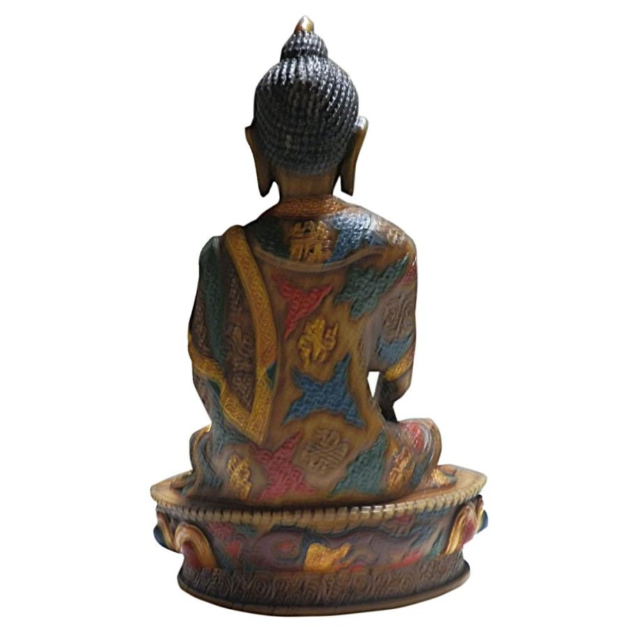 仏像 ネパール仏像 釈迦如来像アンティーク仕様 43 : アジア雑貨ビンゴ