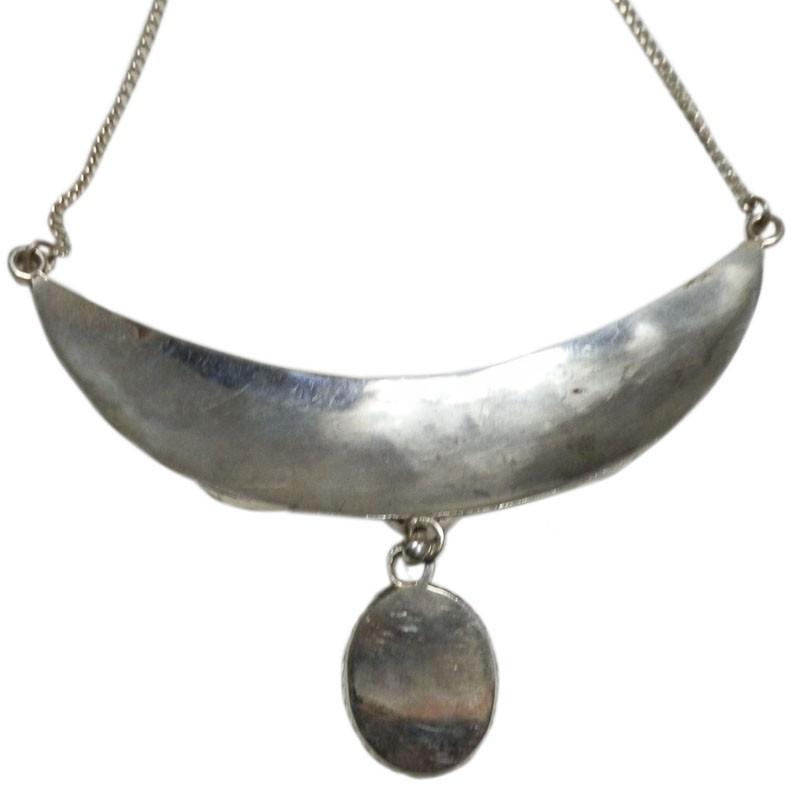 ネックレス 天然石 トルコ石と山サンゴシルバーチョーカー11 クリック  