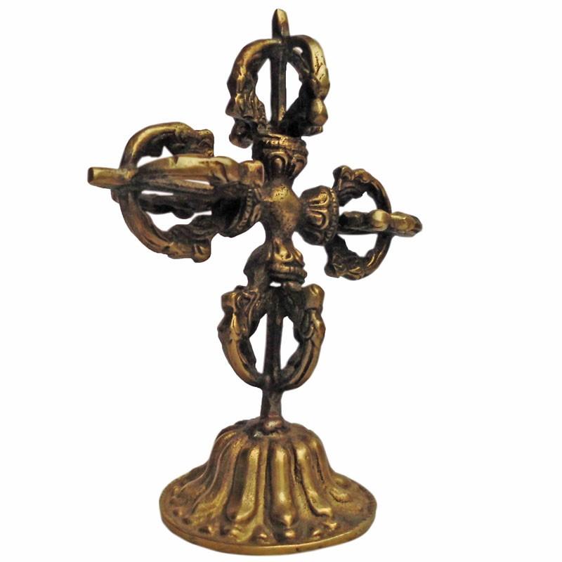 仏具 ネパール仏具 ビッソ・ヴァジュラ(ダブルドルチェ）1 : アジア