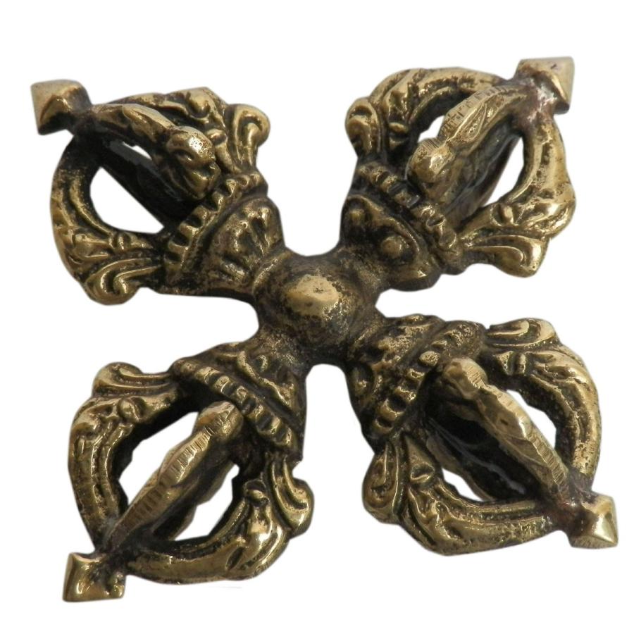 仏具 ネパール仏具 ビッソ・ヴァジュラ(ダブルドルチェ）2 : アジア