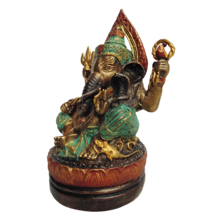 仏像 タイ仏像 色付きガネーシャー31 : アジア雑貨ビンゴ - 通販