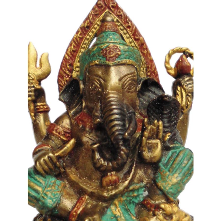 仏像 タイ仏像 色付きガネーシャー31 : アジア雑貨ビンゴ - 通販
