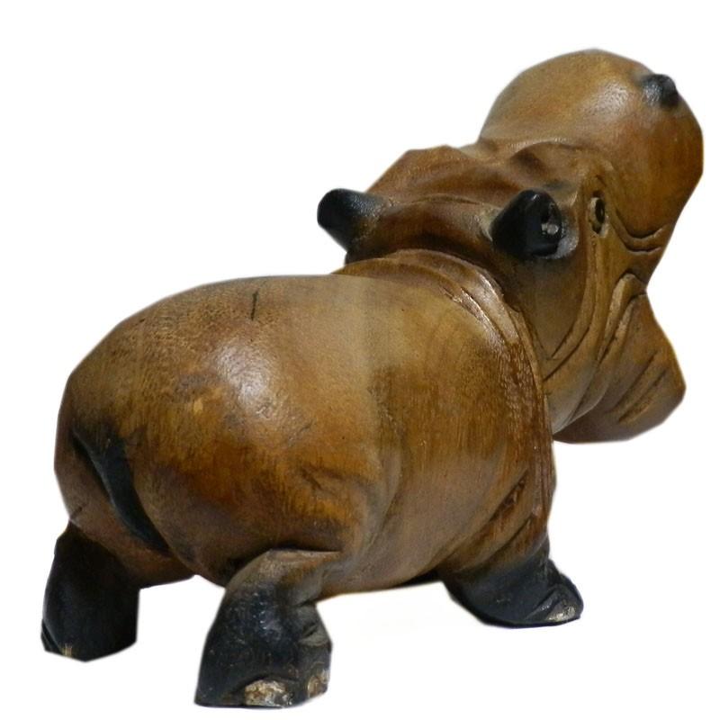 木彫動物⑅カバ(小)⑅インドネシア 【公式通販】