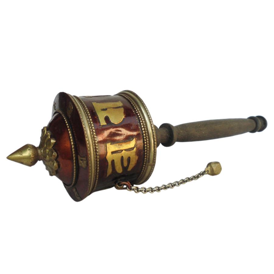 仏具 ネパール仏具 マニ車18 : アジア雑貨ビンゴ - 通販 - Yahoo