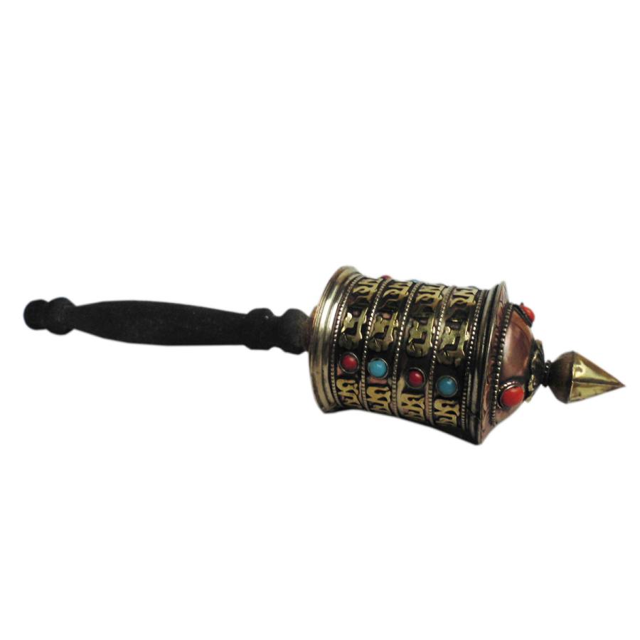 仏具 ネパール仏具 マニ車2 : アジア雑貨ビンゴ - 通販 - Yahoo