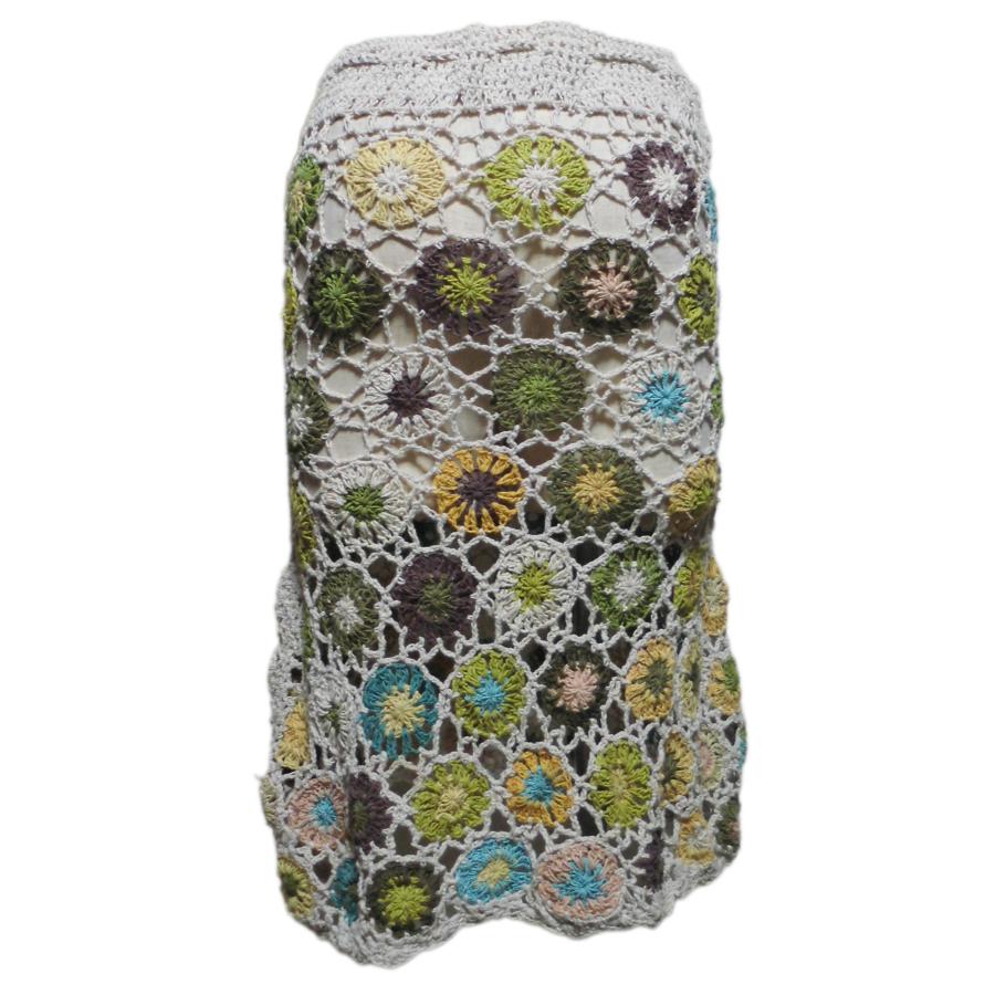 アジアン ヴィンテージ 手編み布 約40cm x 300cm □＜リリース＞手編み 