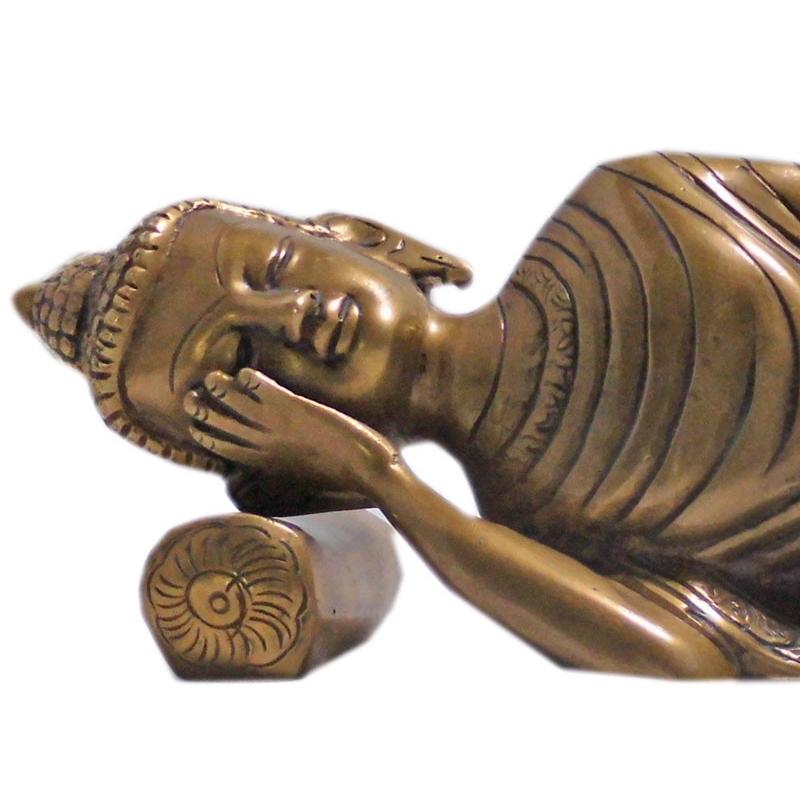 仏像 涅槃像(スリーピング・ブッタ)5 : アジア雑貨ビンゴ - 通販