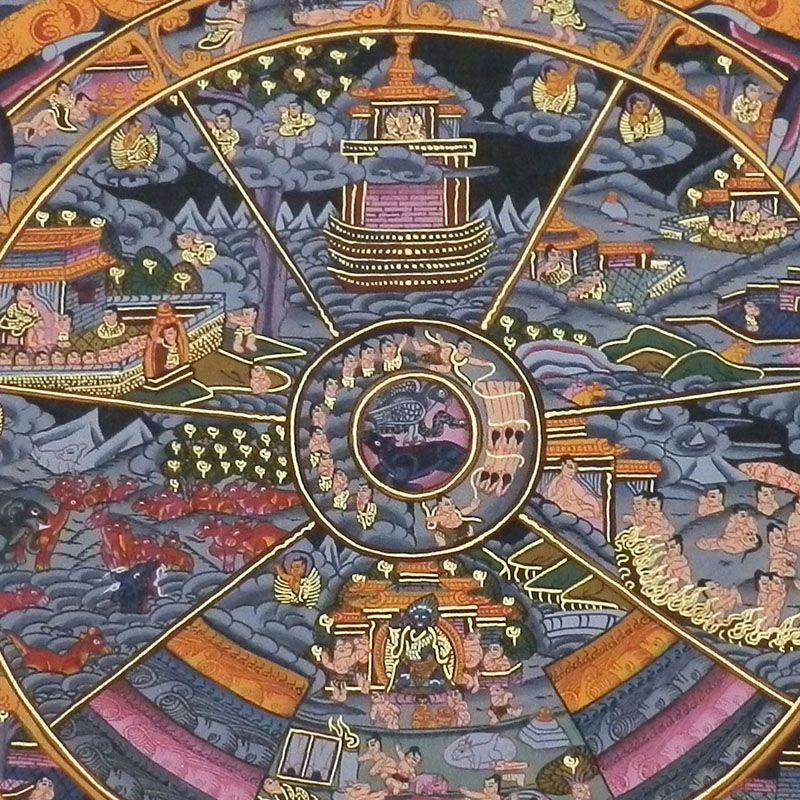 六道絵図 六道輪廻 地獄道 絵本六道絵餓鬼畜生修羅めぐり 聖衆来迎寺国宝